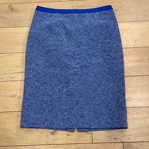 Boden blue and white tweed skirt, size 12L